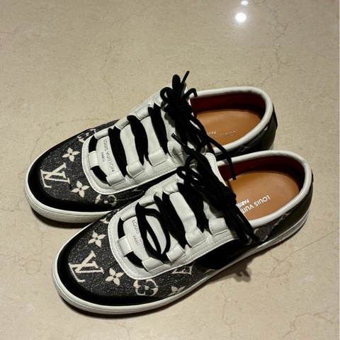LV灰單寧休閒鞋👟38