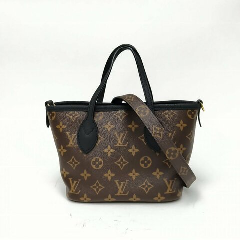LOUIS VUITTON NeverfullINSIDEOUT雙面托特老花PVC晶片肩背包