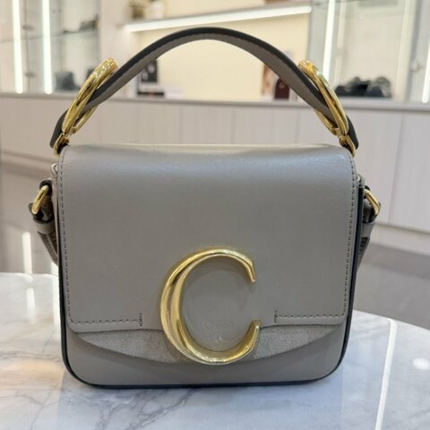 *SHIHNA名牌精品* Chloé mini C Bag 大象灰