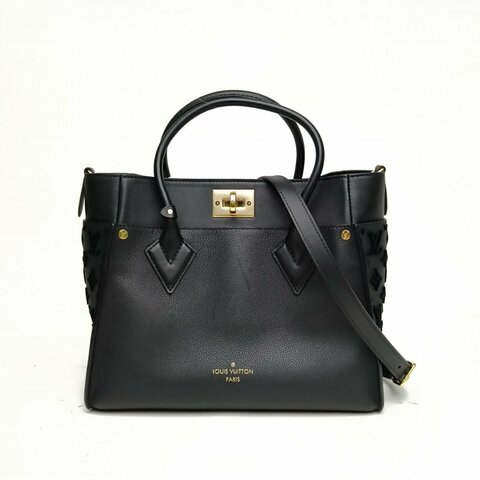 LOUIS VUITTON ONMYSIDE中號黑色牛皮革2020肩背包