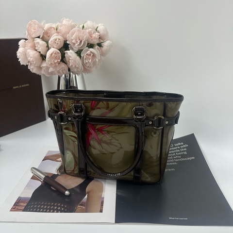 【赫蒂國際精品】 Salvatore Ferragamo 動物紋乙烯基手提包 vintage 二手 中古