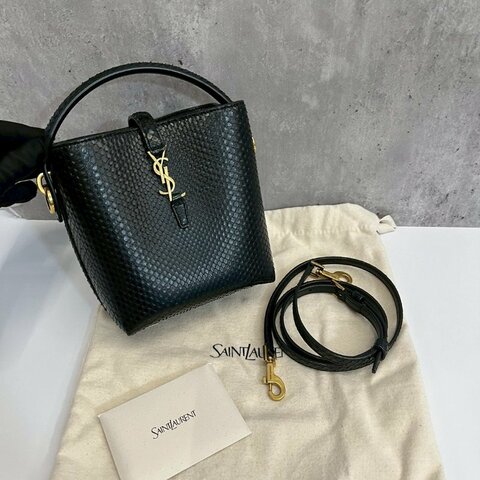 YSL 蛇皮水桶包