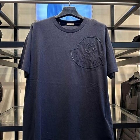 💎Han's house精品服飾💎moncler 大 LOGO 刺繡 短 T 短袖 男女共穿 現貨 M