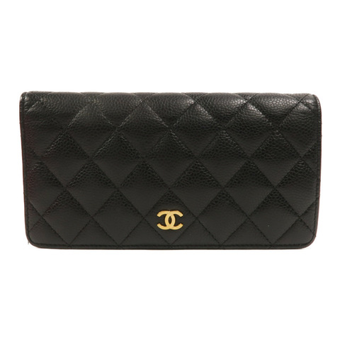 CHANEL 牛皮皮革Classic Long Flap Wallet長錢包