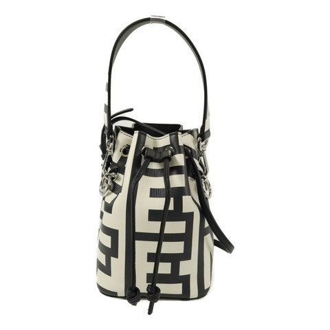 FENDI 牛皮皮革Mini Mon Tresor手挽肩背兩用袋