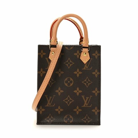 LOUIS VUITTON LV Petit Sac Plat 迷你琴譜包 Monogram 老花 手提斜背包｜經典爆款 輕巧小包｜KÉSH 凱仕精品