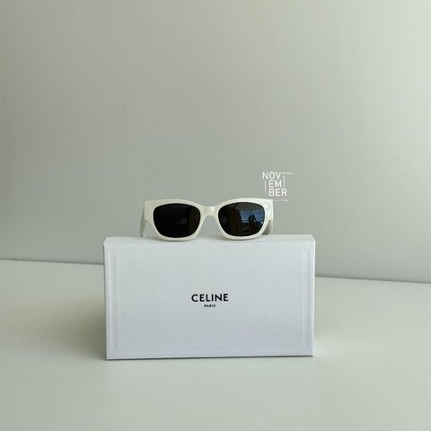 99新🆕 Celine 賽琳 Logo墨鏡 白色