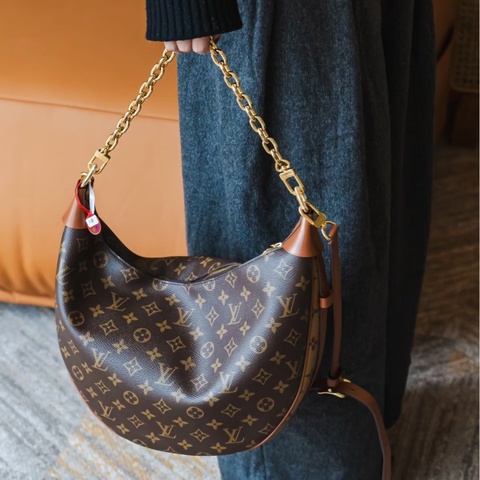Louis Vuitton 路易威登👑 Loop Hobo大月亮包單肩斜挎包🌛