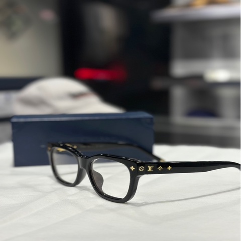 Louis Vuitton 黑金老花平光眼鏡 Z1633E ｜Classic Trend CT精品｜台北東區實體