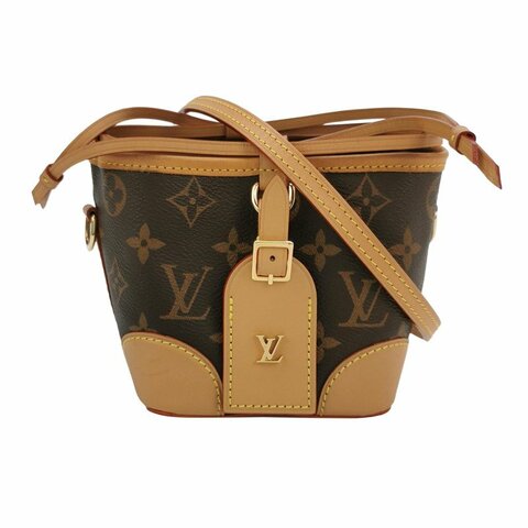 Louis Vuitton (LV) Noé Purse植鞣革Monogram印花抽繩水桶包斜挎包肩背包晶片款
