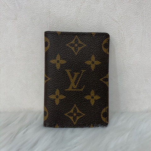 LV M60502 原花 對折 名片夾 卡夾