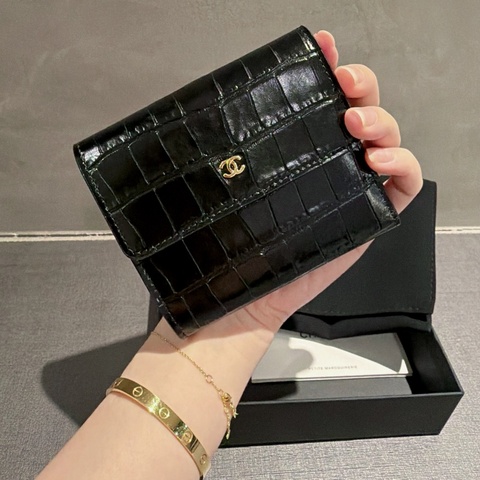 Chanel 26s 馬修新設計/鱷魚壓紋高級精緻🫟全新錢包