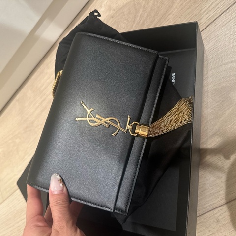 YSL 流蘇 WOC 黑色