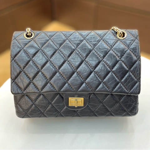 CHANEL 香奈兒 2.55系列翻蓋口蓋包 鏈條斜 挎包單肩包