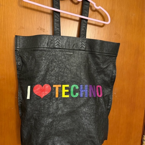 巴黎世家 黑色 托特包 手袋 手提包 單肩包 男裝 女裝 包包 balenciaga hobo bag black i love tencho