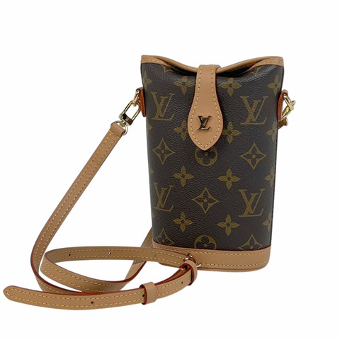 路易威登 Fold Me Pouch 單肩包，Monogram 棕色，M80874，女士
