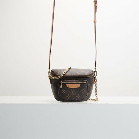 Lv mini bumbag老花 晶片款