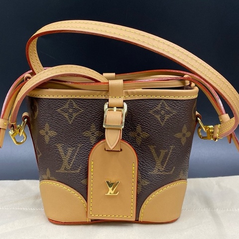 Louis Vuitton 路易威登老花Noé Purse燒麥斜挎包 原始 12*12 芯片款