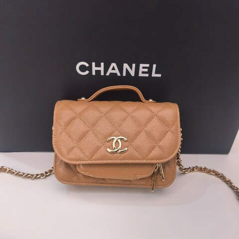 Chanel 香奈兒 23P
手提單肩斜挎 郵差包 mini 荔枝紋牛皮