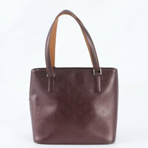 路易威登 Monogram Matte Stockton Violet M55116 皮革手提包/單肩包（女士）