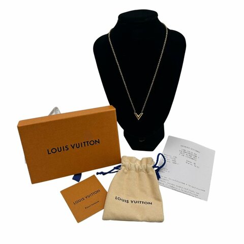 【美收精品】 Louis Vuitton Essential V 項鍊  C-727 隔月月中將轉賣至日本 上架期限30天】