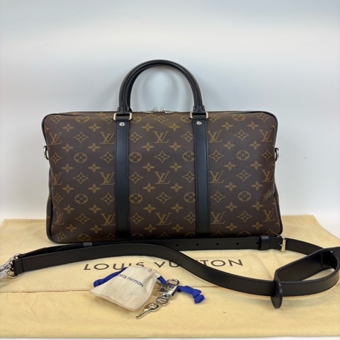 99新Louis Vuitton 路易威登 Porte-Documents Voyage 老花手提斜挎 公文包