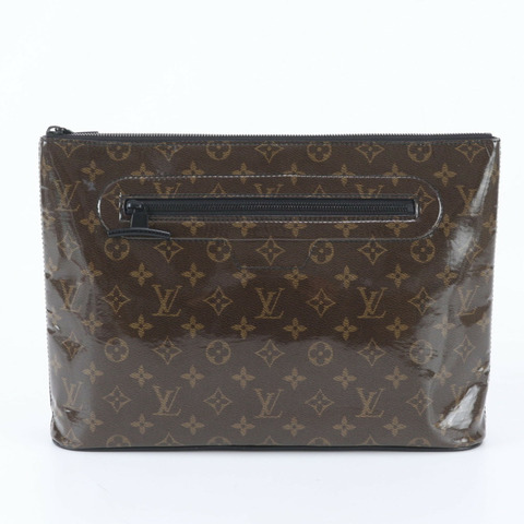 路易威登 Monogram Glaze Pochette Cosmos M63271 男士第二手拿包