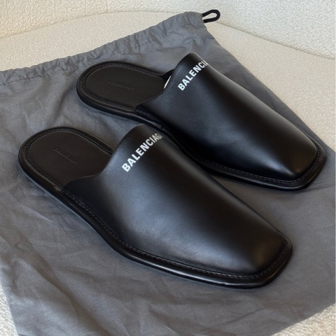 Balenciaga 巴黎世家 黑色男款穆勒半拖 41碼