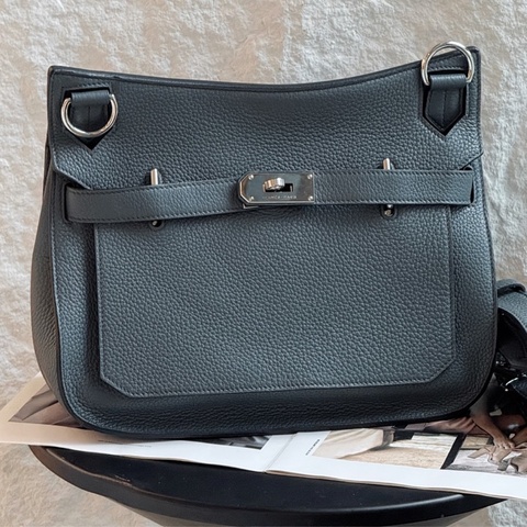 Hermes 愛馬仕 Jypisere吉普賽28 颶風藍銀扣 框Q