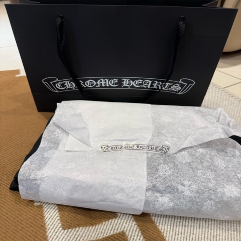 全新chrome hearts 短袖tee 黑色 克羅心