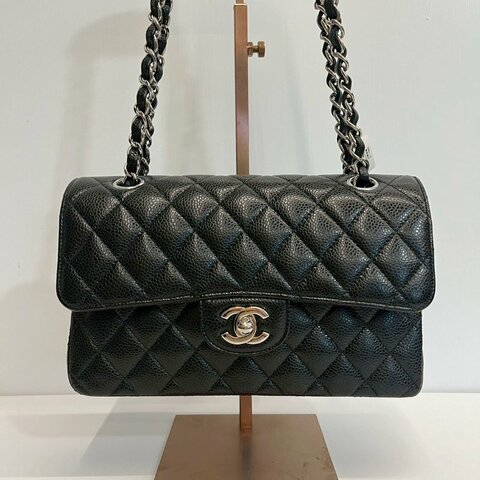 Chanel CF23 黑銀荔枝牛
