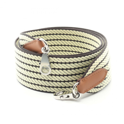 HERMES Bandouliere Sangle Cavall 肩帶 K Swift 帆布 Prunoir SHW