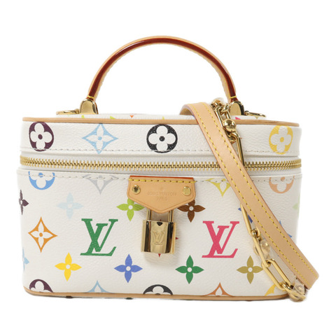LOUIS VUITTON Monogram Multicolore LVxTM Vanity Chain Pouch鏈帶手挽肩背兩用袋