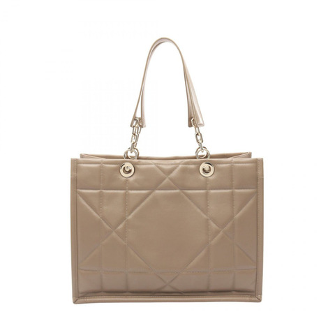 Christian Dior Essential Medium Archicanage Tote chai shoulder Bag leather Beige