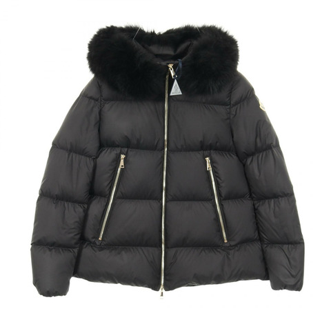 MONCLER LAICHEFUR 羽絨服，聚酯纖維，黑色，#00，二手女款