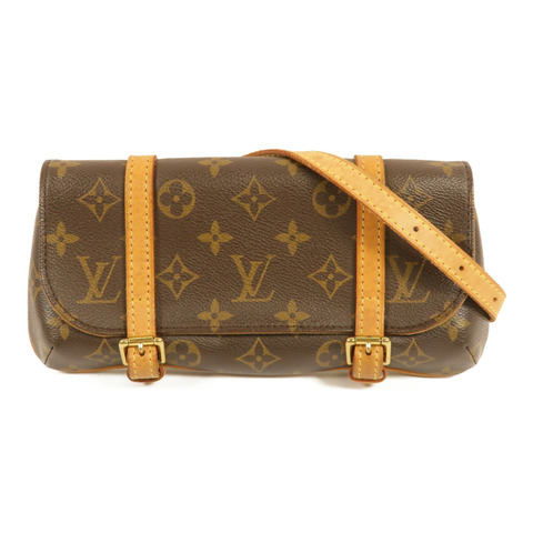 LOUIS VUITTON Monogram Pochette Marelle金扣肩背袋