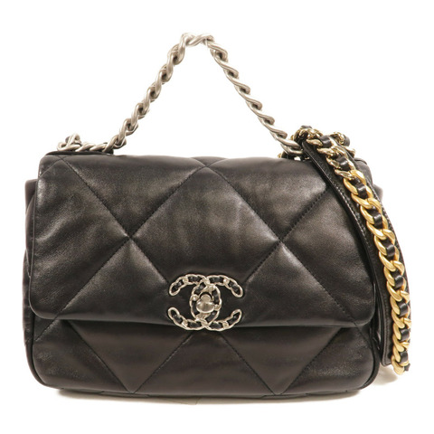 CHANEL 羊皮皮革Chanel 19 Small鏈帶肩背袋