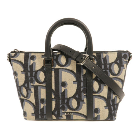 Dior 帆布Weekender 25手挽肩背兩用袋