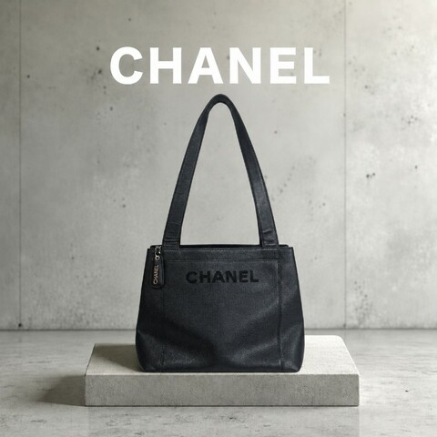 ㊣✨CHANEL✨香奈兒 深藍色 老香 小香 雷標 魚子醬 多層 托特包 肩背包/二手包/二手精品🌳二手樹屋🌳