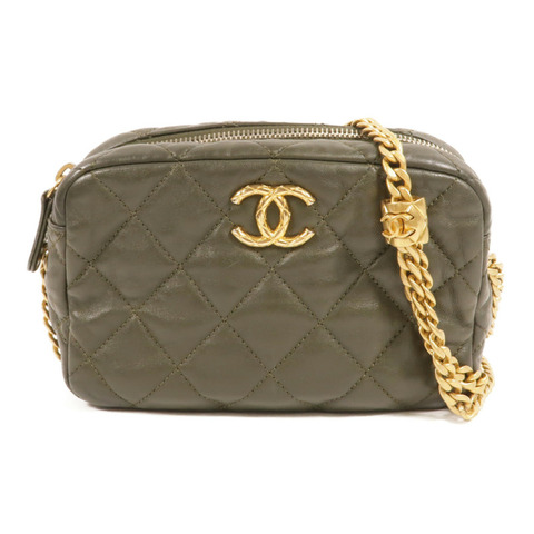 CHANEL 牛皮皮革Camera Bag Gold Ball肩背袋