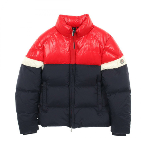 MONCLER KONIC 羽絨外套 尼龍 海軍藍 紅色 米色 #1 二手 男款