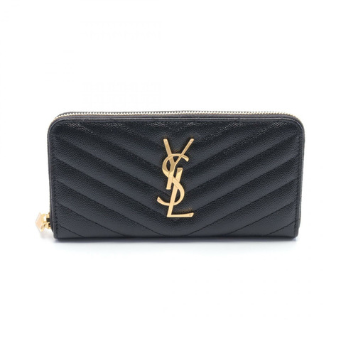 SAINT LAURENT PARIS Monogram 長版皮夾 358094BOW011000 黑色真皮女士新款