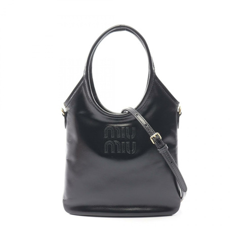 Miu Miu Ivy 單肩斜背包 5BA2812IEOF0002 黑色皮革 全新
