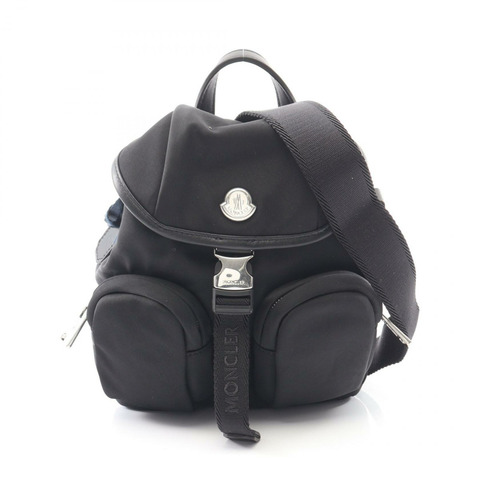 MONCLER MINI TRICK 單肩斜背包 5A00003M6980999 尼龍皮革 黑色
