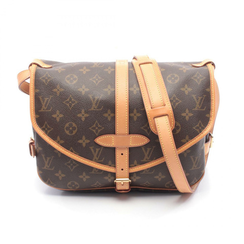路易威登 Saumur 30 肩斜背包 M42256 Monogram 帆布 二手 LV