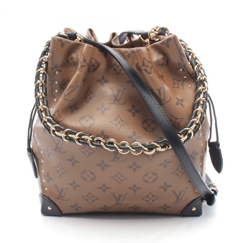 路易威登 Noe Trunk 鏈條肩背斜背包 M13324 Monogram Reverse