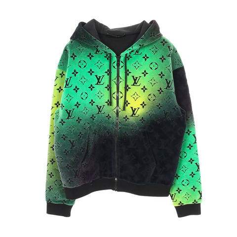 路易威登 Monogram 漸變絲絨連帽衫 RM241M FVH HQY30W 棉 二手 #S