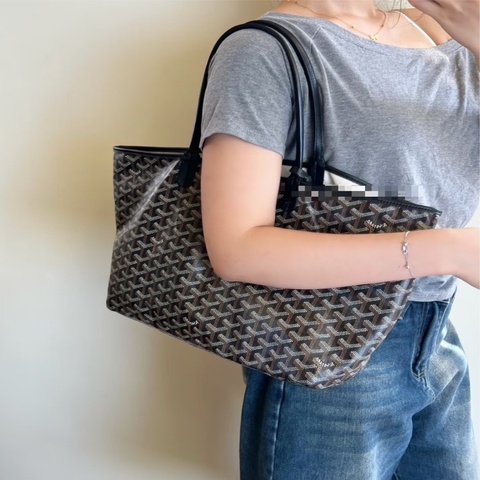 《初。Vintage》 Goyard Tote PM 黑色托特包