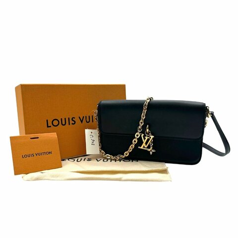 【美收精品】LOUIS VUITTON  Bloom 牛皮金鍊Woc斜背包  C-723【隔月月中將轉賣至日本 上架期限30天】