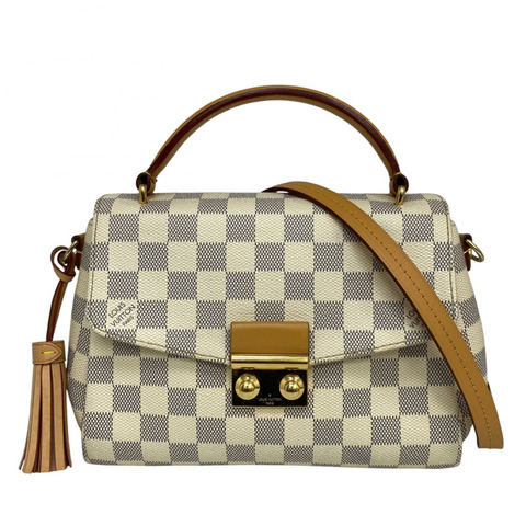 △ LOUIS VUITTON 路易·威登 Beige Coated Canvas 經典棋盤格紋 2 way bag 米色塗層帆布Damier Croisette兩用袋 N41581-267012966